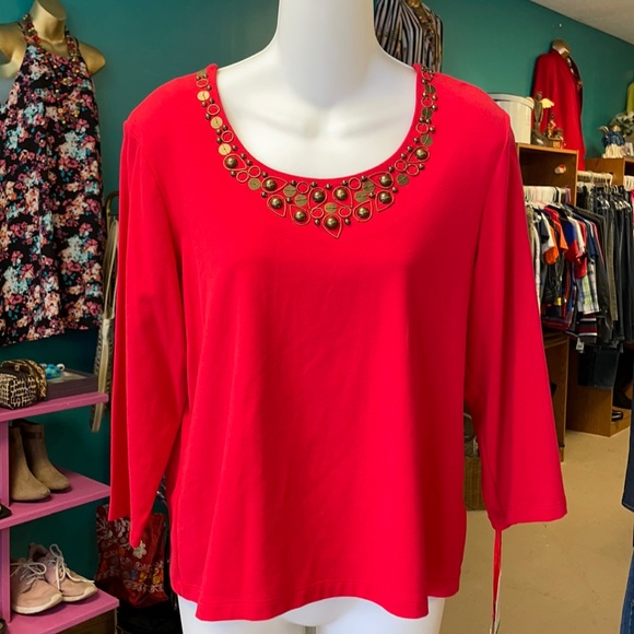 ruby rd 3/4 blouse - Picture 1 of 6